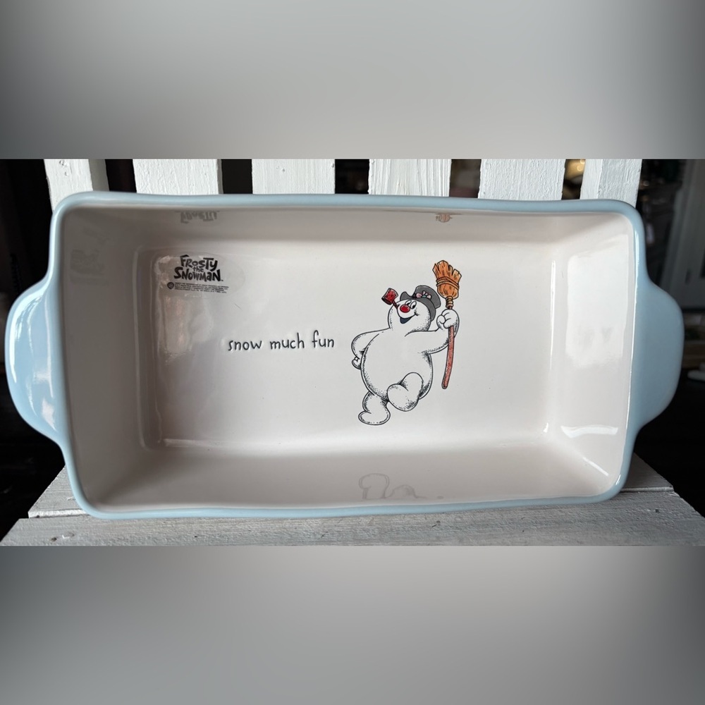 Rae Dunn Frosty the Snowman Collection Casserole Dish